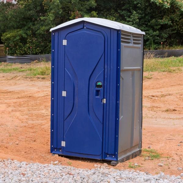 short-term portable toilets should be serviced frequently, normally once a week